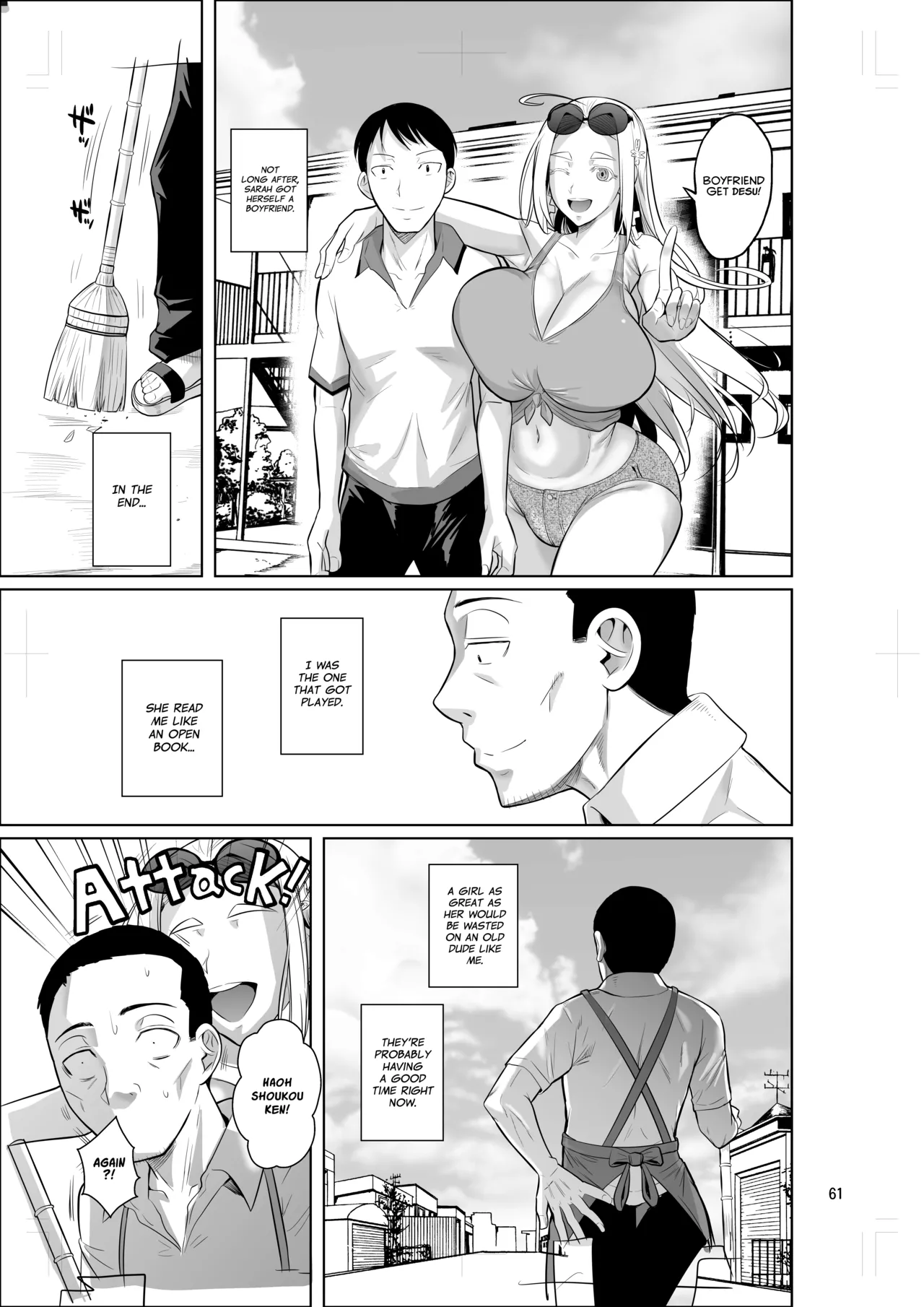 Hentai Manga Comic-A Plain Old Man From The Employment Ice Age Lands a Job at a Foreign Student Dorm Teaching The Blonde Bombshell a Lesson-Read-62